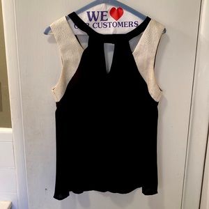 Black silk top - Self brand